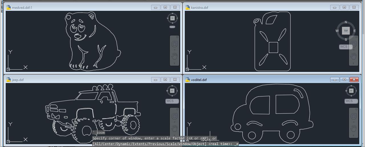 3D модель Брелки 4 штуки