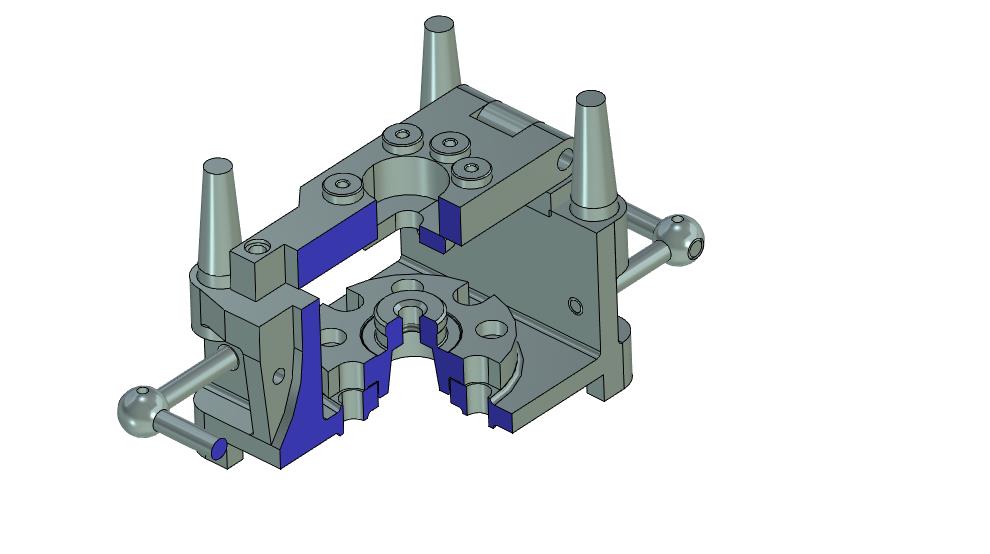 3D модель Кондуктор перекидной в T-Flex CAD