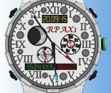 3D модель Наручные часы RPAX 01 Black and White 2015