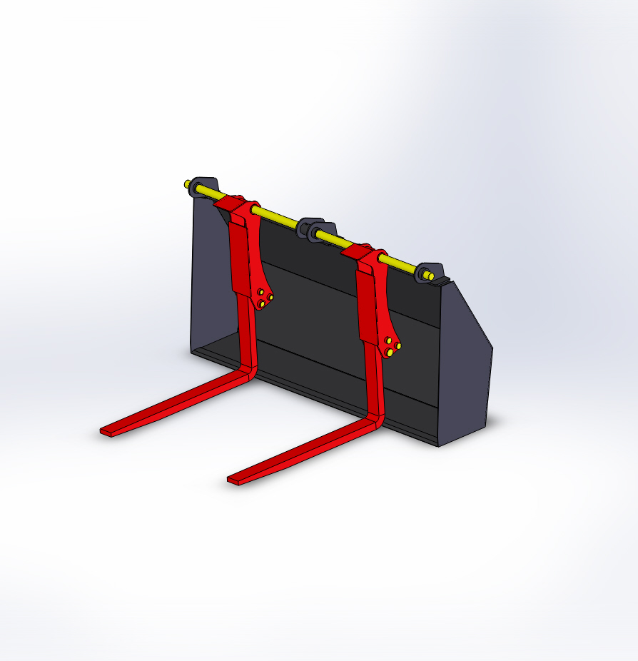 3D модель Спец. вилы для дополнительных возможностей погрузчиков-экскаваторов