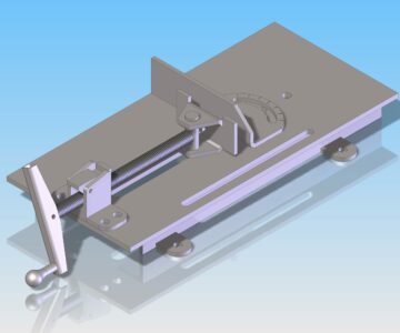 3D модель Струбцина быстрозажимная для отрезного станка