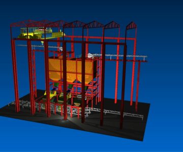 3D модель Компоновка корпуса грохочения