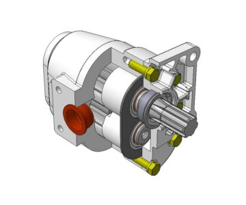 3D модель Насос шестеренный НШ-50