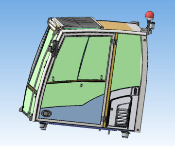 3D модель Кабина экскаватора