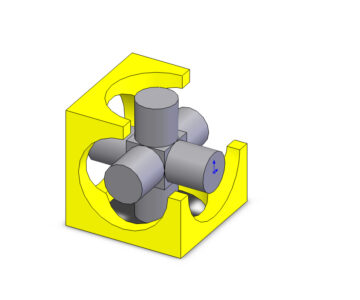 3D модель Ёж в кубе