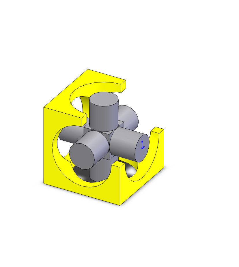 3D модель Ёж в кубе