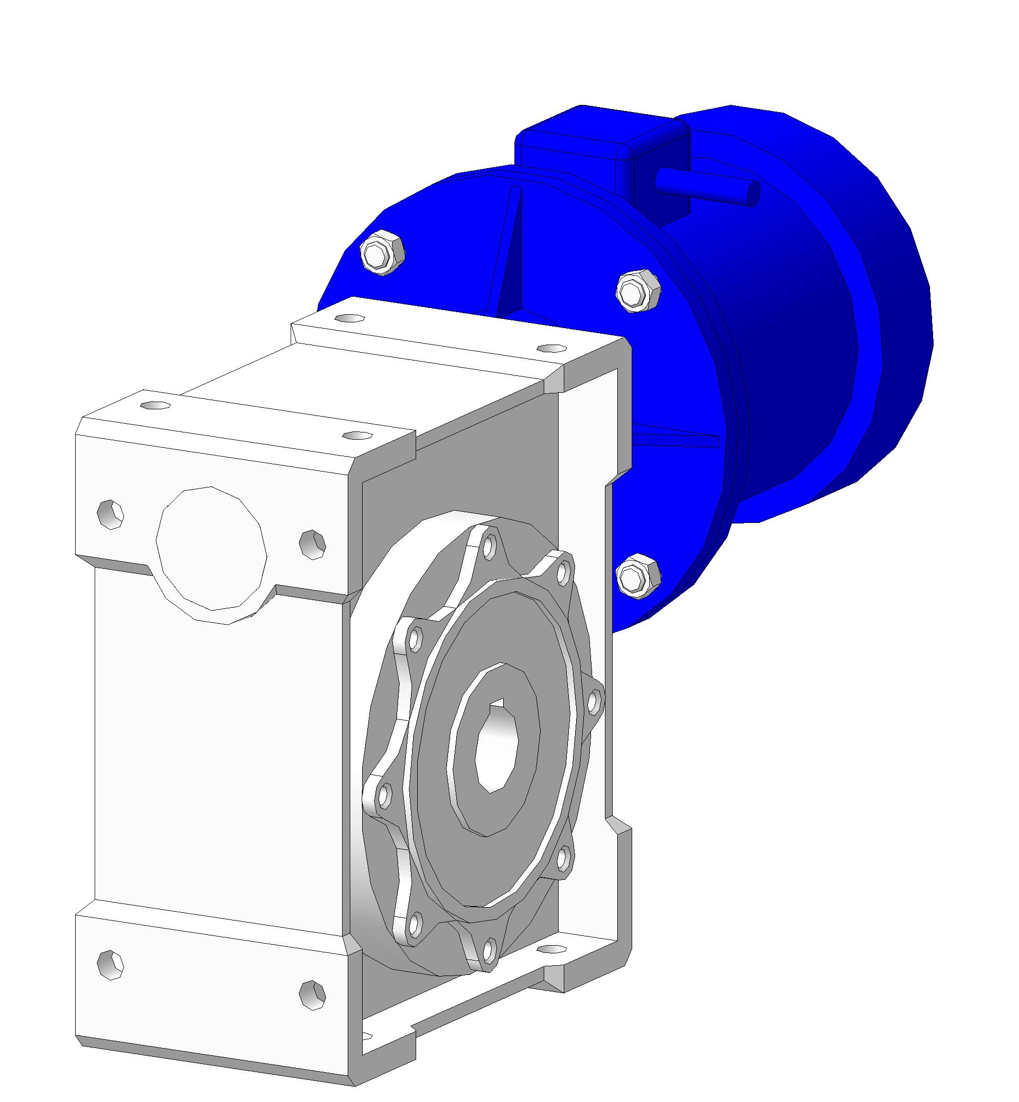 3D модель Параметризированная модель мотор редуктора NMRV