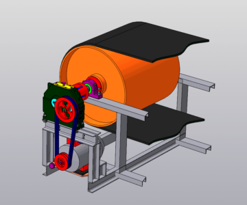 3D модель Привод ленточного конвейера 3D модель