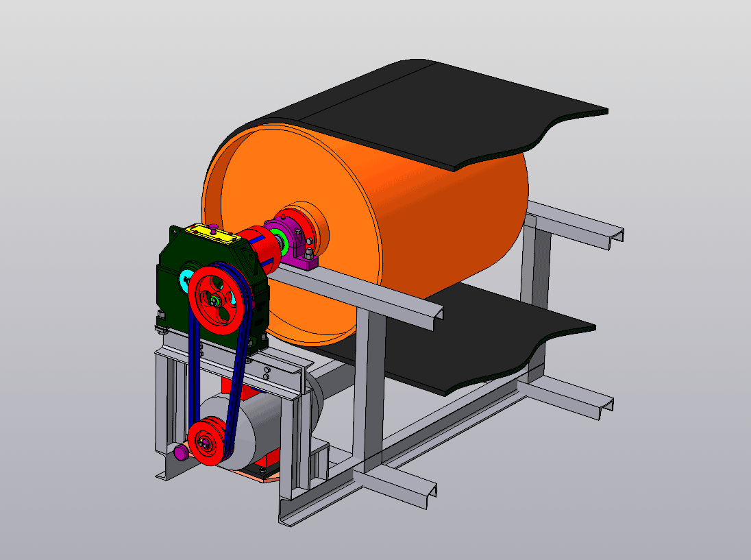 3D модель Привод ленточного конвейера 3D модель