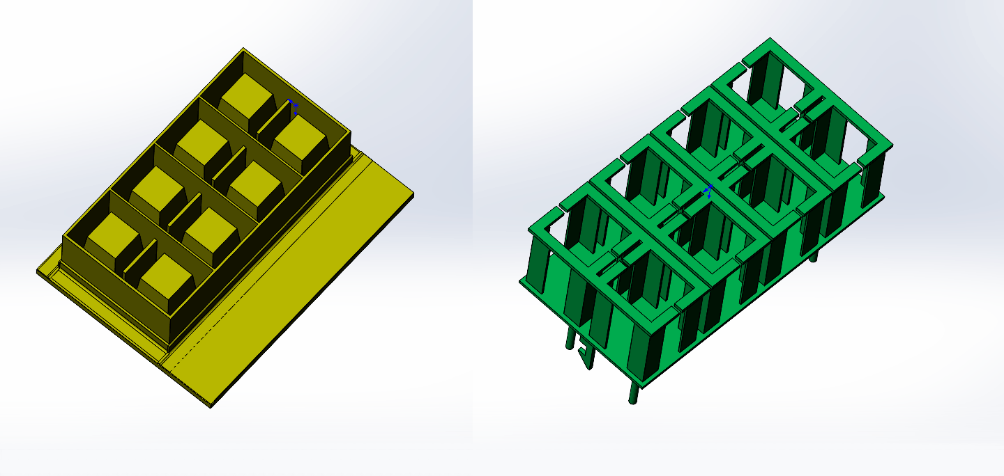 3D модель Матрица 40% ного шлакоблока