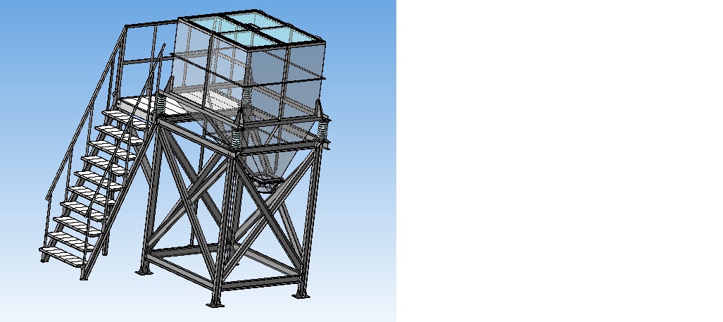 3D модель Бункер загрузочный