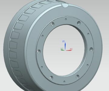 3D модель Барабан тормозной автомобиля МАЗ