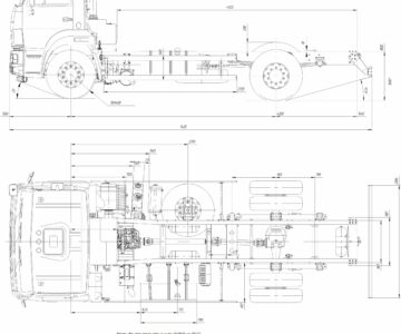 Чертеж Шасси КАМАЗ-43253