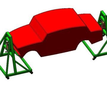 3D модель Кантователь кузова автомобиля