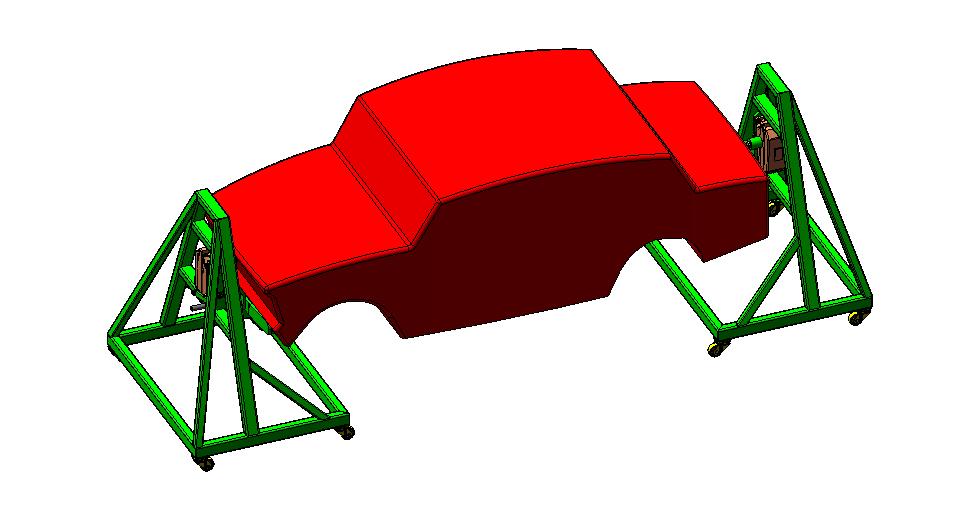 3D модель Кантователь кузова автомобиля