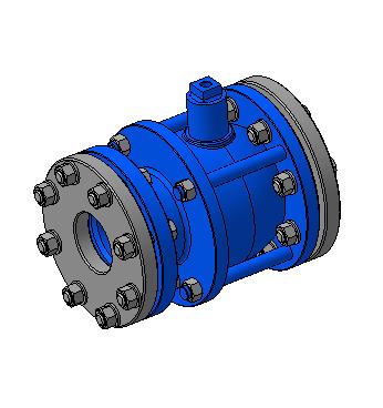 3D модель Кран шаровый фланцевый