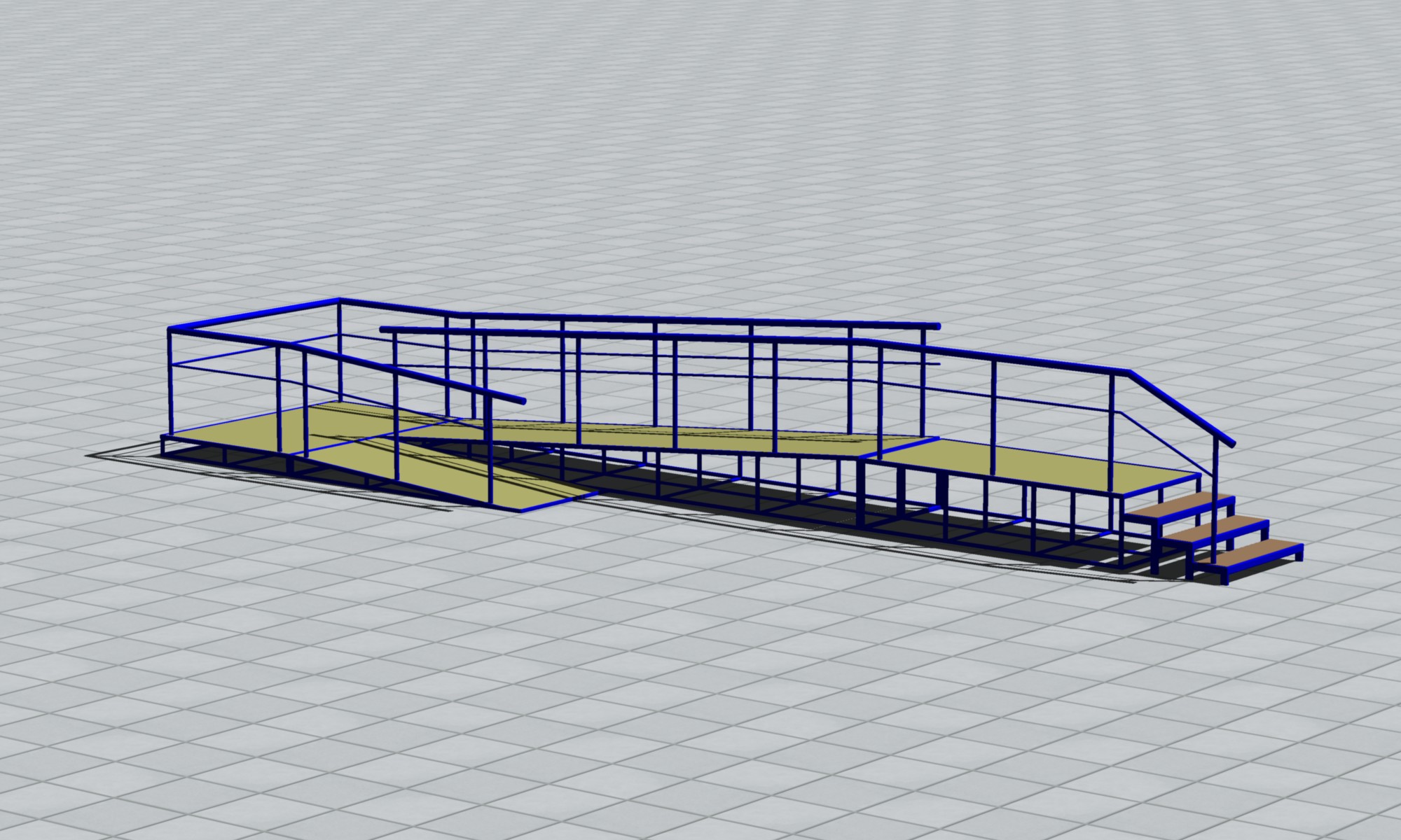 3D модель Пандус универсальный 3D
