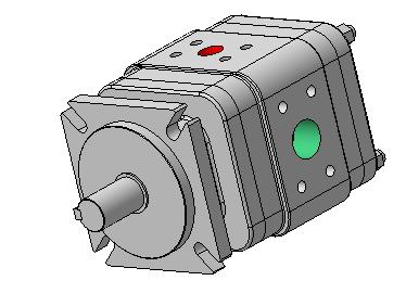 3D модель Насос шестеренный IGP25, внутреннего зацепления .