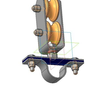 3D модель Тележка для кислородного шланга ВБИ