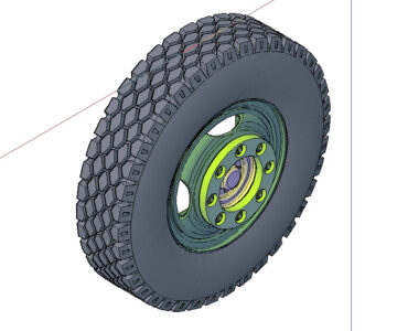 3D модель Колесо в cборе 260R508