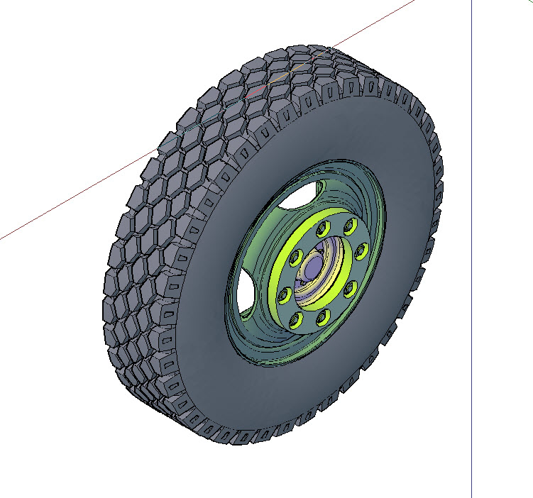 3D модель Колесо в cборе 260R508