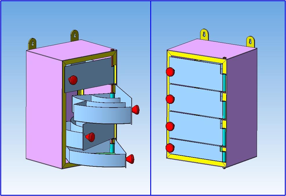 3D модель Шкаф навесной для мелкого инструмента