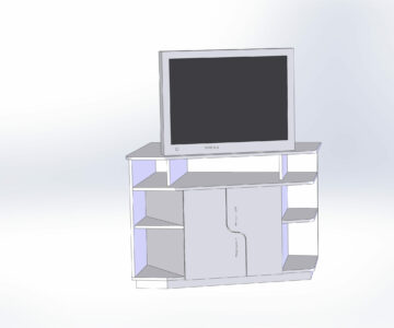 3D модель Тумба угловая под телевизор