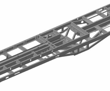 3D модель Главная рама мотовоза гидравлического МТГ-2