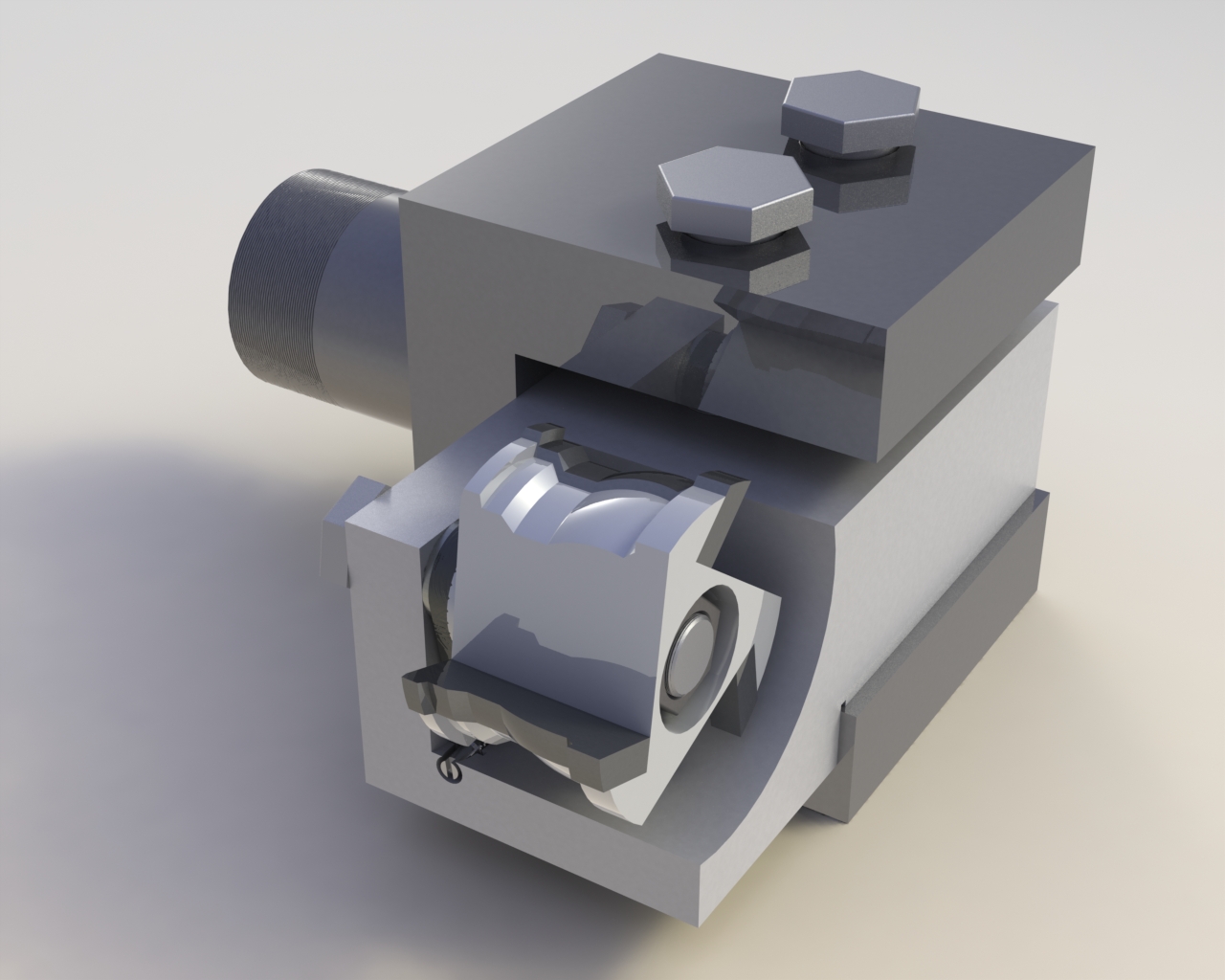 3D модель Фасонный резец с накладной пластиной 3D Сборка