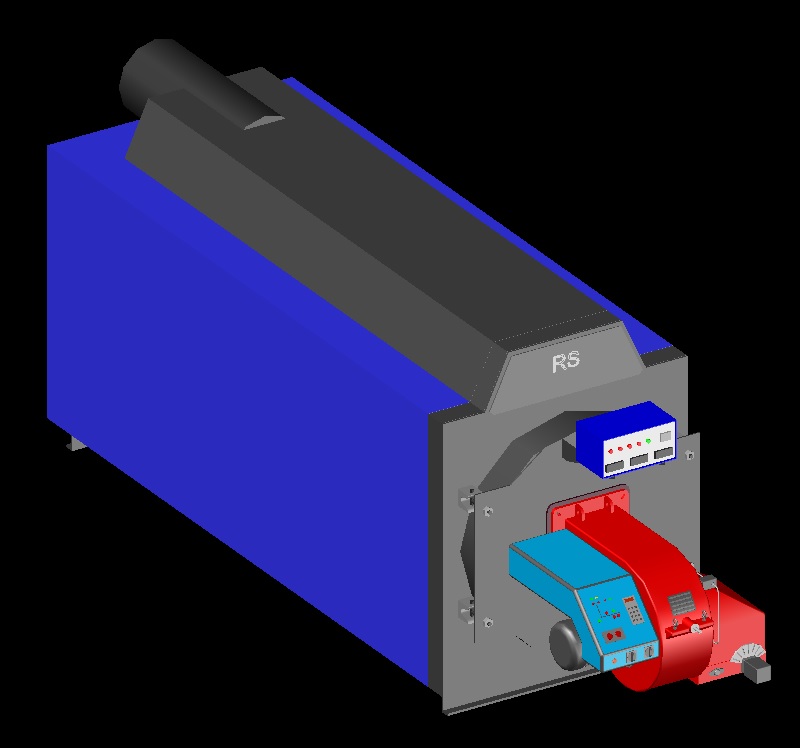 3D модель 3D модель котла RS-D2500