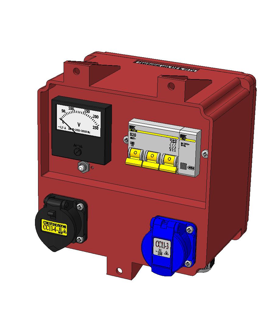 3D модель Устройство контроля и защиты
