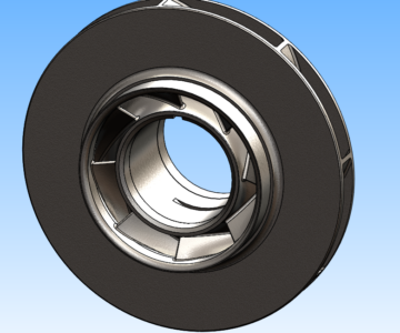 3D модель Колесо рабочее циркуляционного насоса ЦНС 280-1500