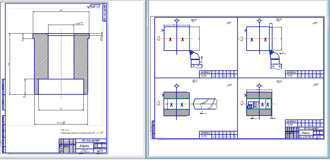 Чертеж Разработка технологического процесса изготовления детали втулка с буртом