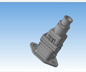 3D модель Разъем прямой