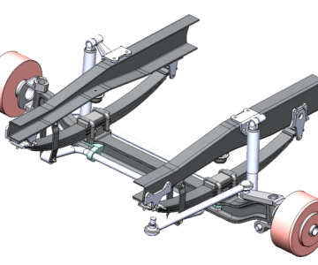 3D модель Передняя рессорная подвеска