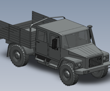 3D модель 3D Модель автомобиля ГАЗ-33086