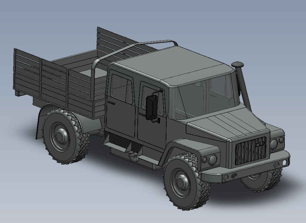 3D модель 3D Модель автомобиля ГАЗ-33086