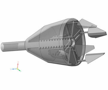 3D модель Захват четырехпалый промышленного робота