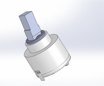 3D модель Картридж для смесителя. Деталировка и сборка в SW.