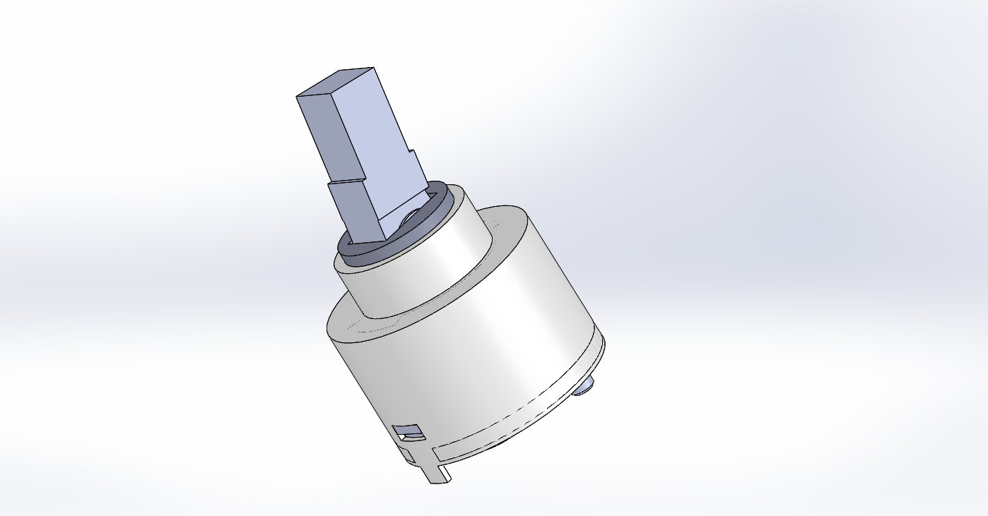 3D модель Картридж для смесителя. Деталировка и сборка в SW.