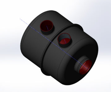 3D модель Корпус фильтра воздушного ГАЗ 3110