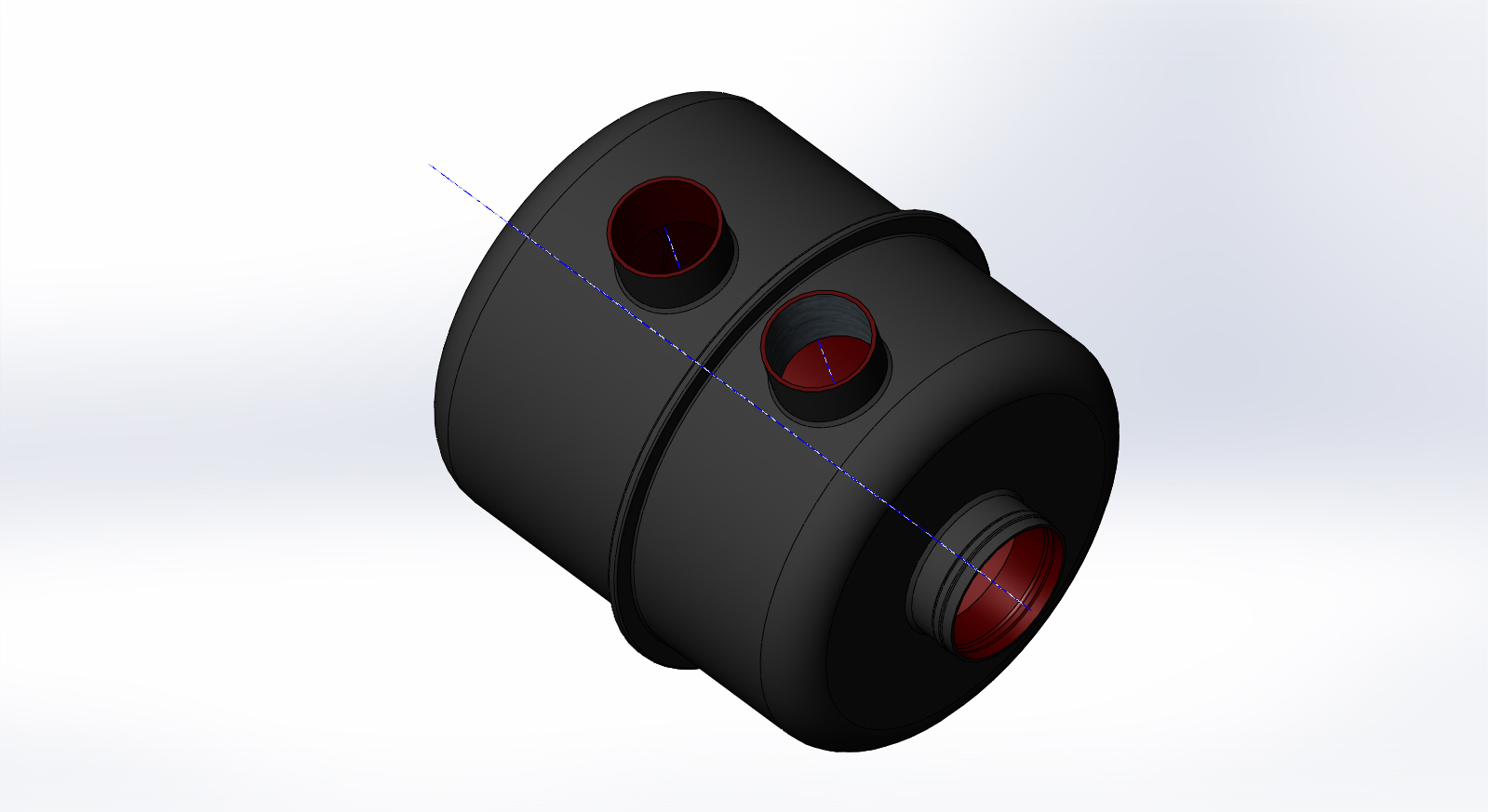 3D модель Корпус фильтра воздушного ГАЗ 3110