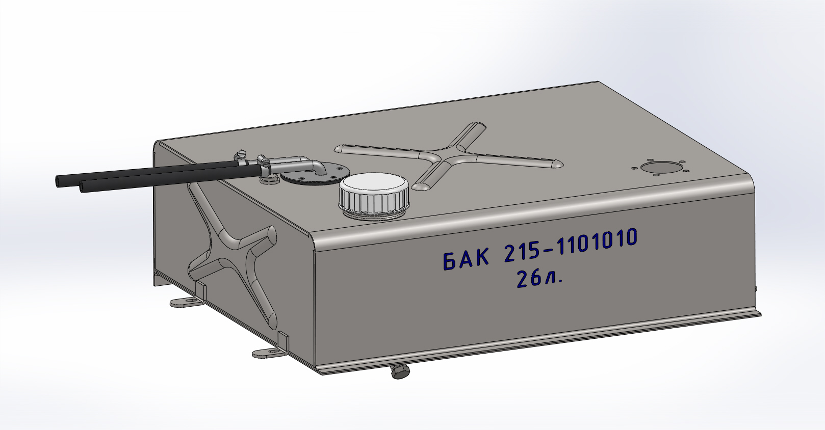 3D модель Бак топливный 215-1101010