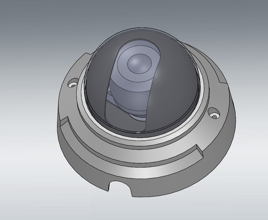 3D модель Cетевая купольная камера AXIS P3344 6mm (круговая)