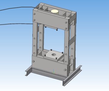 3D модель Электронный макет рамы пресса 200 тонн