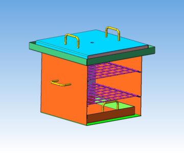 3D модель Коптильня в домашних условиях на мангале, либо на костре