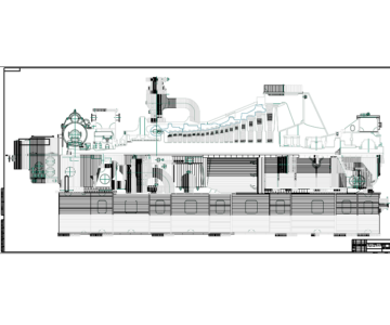 Чертеж Паровая турбина К-40-62