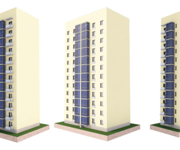 3D модель Многоэтажный жилой дом (12 этажей)