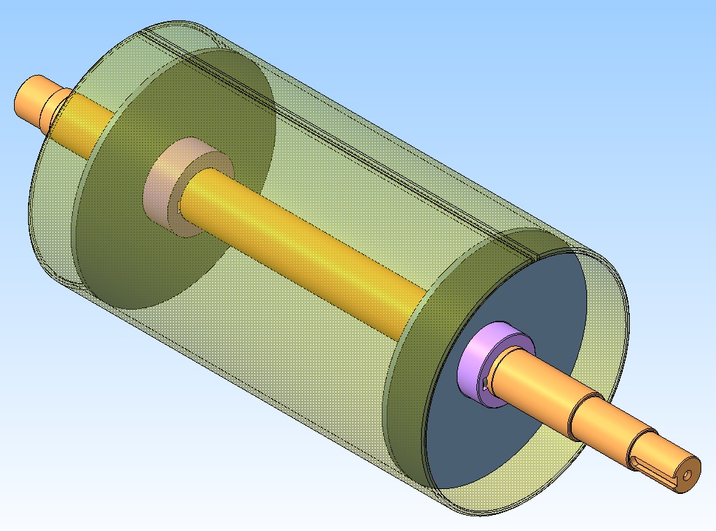 3D модель Барабан приводной ленточного конвейера ЛК-2