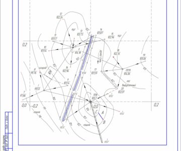 Чертеж Топографический план местности